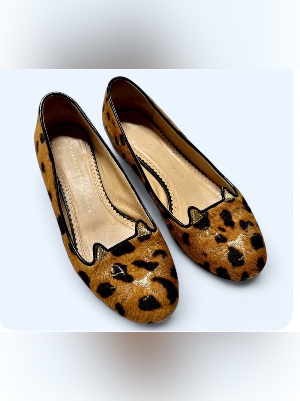 Leopard Print Ballet Flats Charlotte Olympia